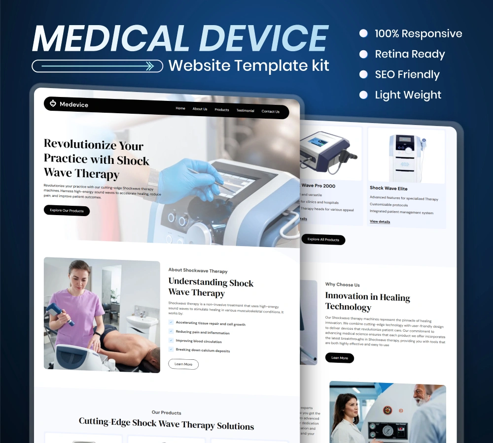 Medical-device-WordPress Website Design