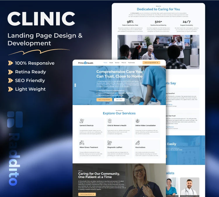 Clinic Landing Page Design Service: Turn Visitors into Patients with a High-Impact Page