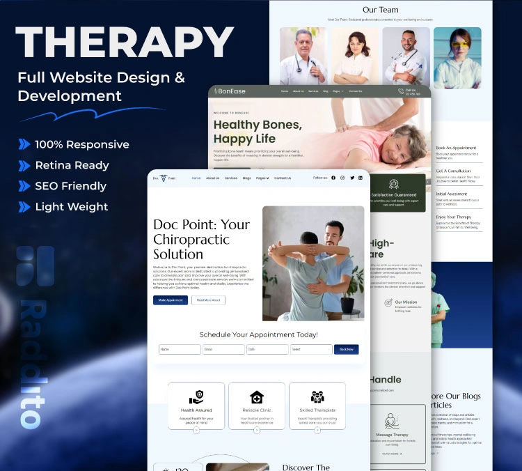 Therapy Full Website Design Service: Healing Hub with Raddito